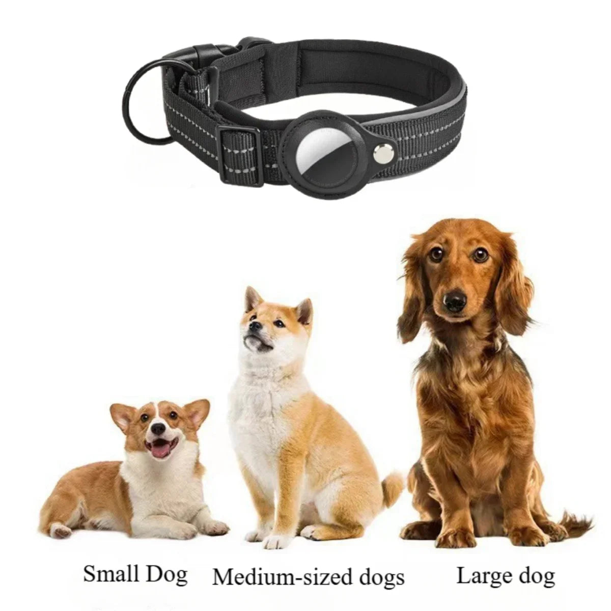 AirTag Dog Collar Reflective Dog Collar