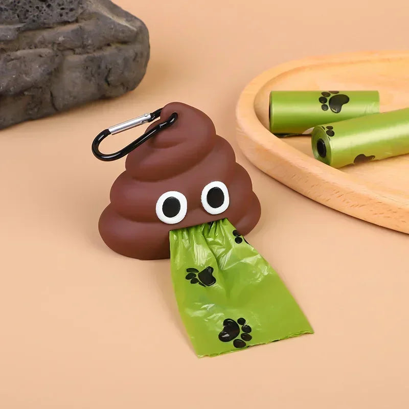 Garbage Bag Dispenser. Portable Degradable Dog Toilet Bag and Stool Storage Box for Cats and Dogs to Go Out