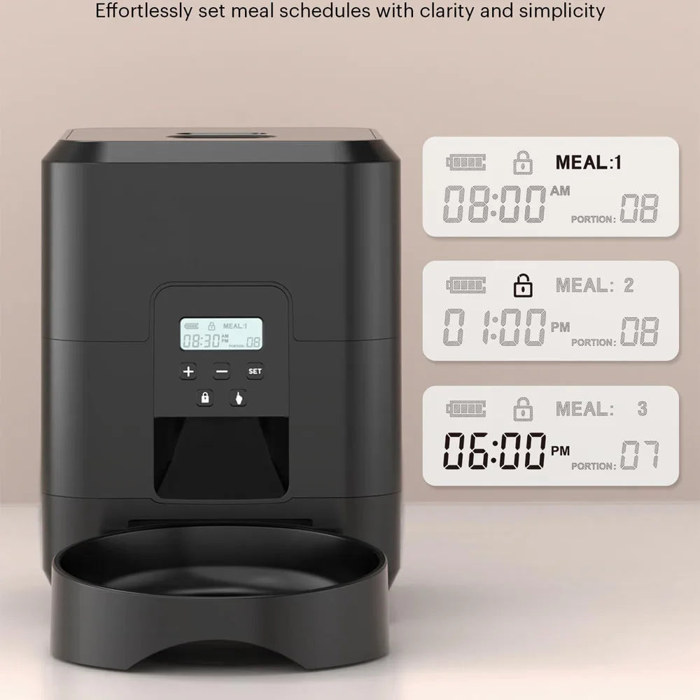 2L Pet Feeder, Smart Food Dispenser for Cats and Dogs, Regular and Quantitative Feeding of Pets, Scientific Feeding Supplies